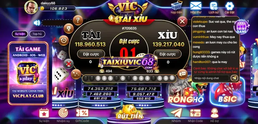 Tài xỉu Vicplay