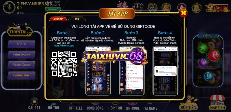 Ứng dụng Thần Tài App