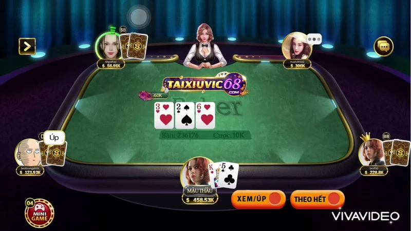 Web chơi game Poker online